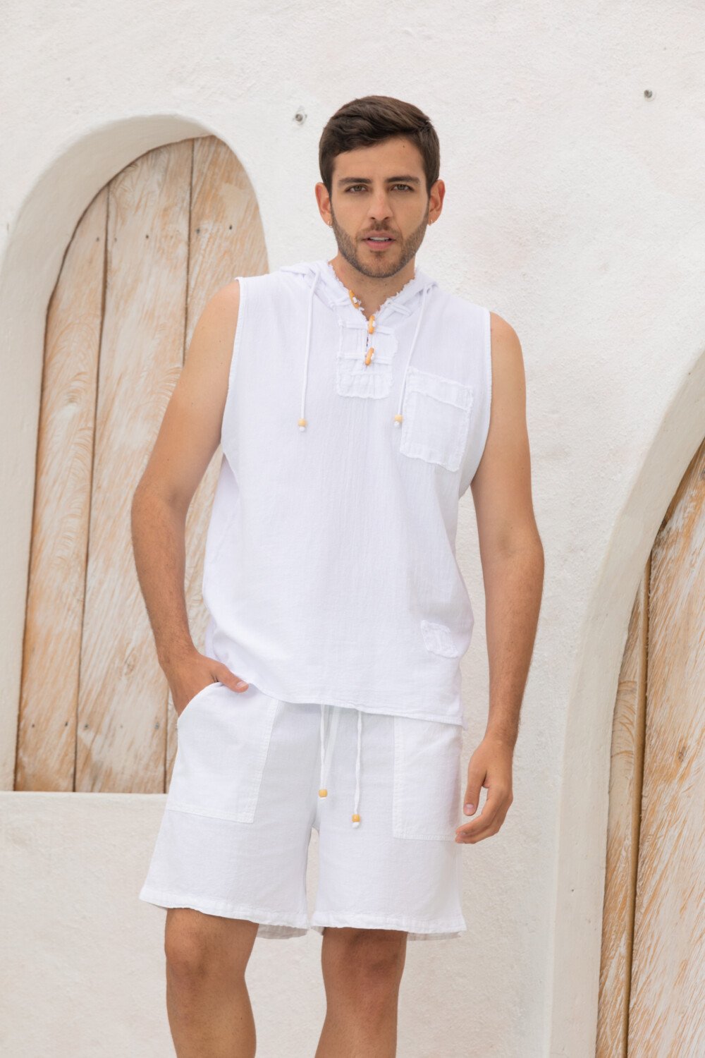 Man wearing Shirt REF 204-SL and Short REF S-301